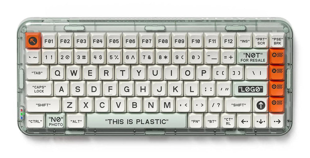 MelGeek Mojo84 Plastic Original 75% Wireless RGB Mechanical Keyboard — Kailh Box Plastic