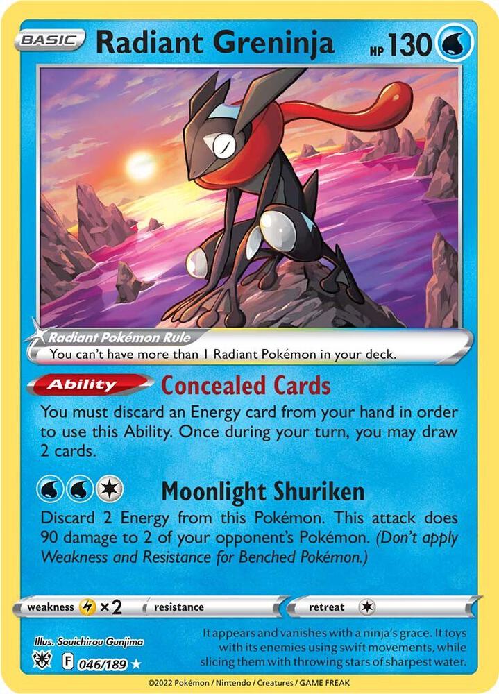 Radiant Greninja - SWSH10: Astral Radiance