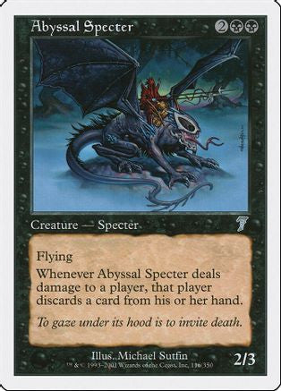 Abyssal Specter (7ED-116) - 7th Edition Foil