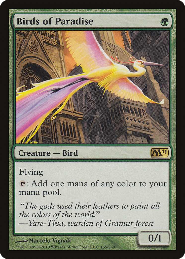 Birds of Paradise (M11-165) - Magic 2011 Foil