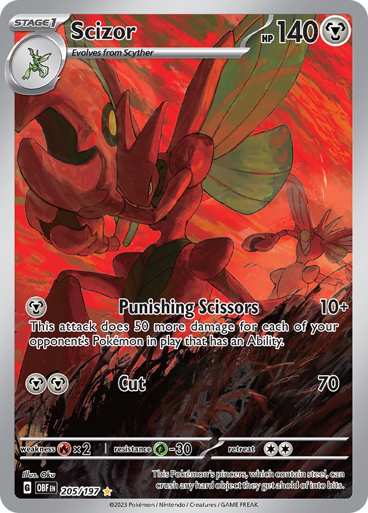 Scizor - 205/197 - 205/197 - (SV03: Obsidian Flames)