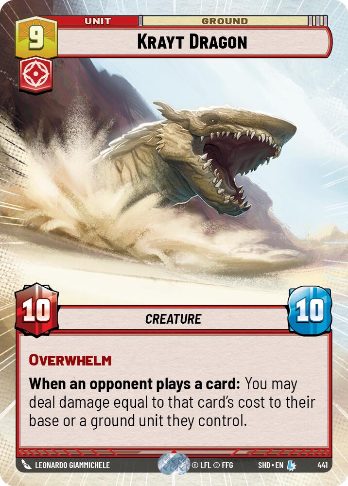 Krayt Dragon (Hyperspace) - 441 - (Shadows of the Galaxy) — Near Mint / English / Normal