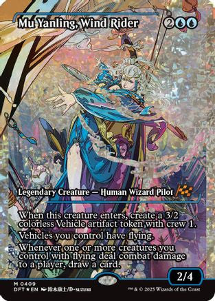 Mu Yanling, Wind Rider (Showcase) (Fracture Foil) (DFT-409) - Aetherdrift Foil