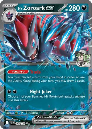N's Zoroark Ex 098 159 98 Sv09 Journey Together Holofoil — Holofoil