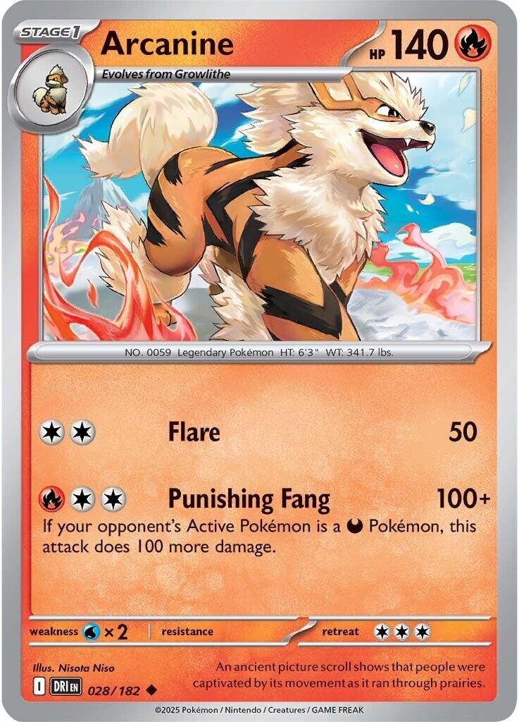 Arcanine - 028/182 - (SV10: Destined Rivals)