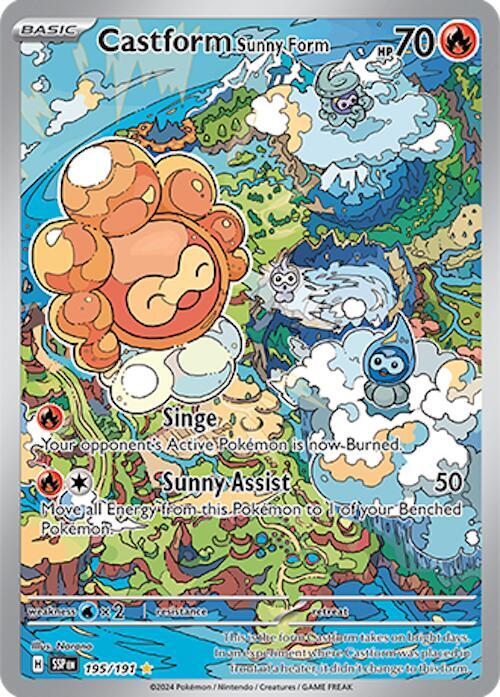 Castform Sunny Form - 195/191 - SV08: Surging Sparks