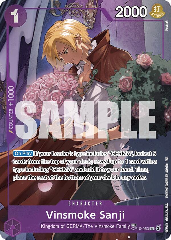 Vinsmoke Sanji (TR) - OP10-063 - (Legacy of the Master) — Near Mint / English / Foil