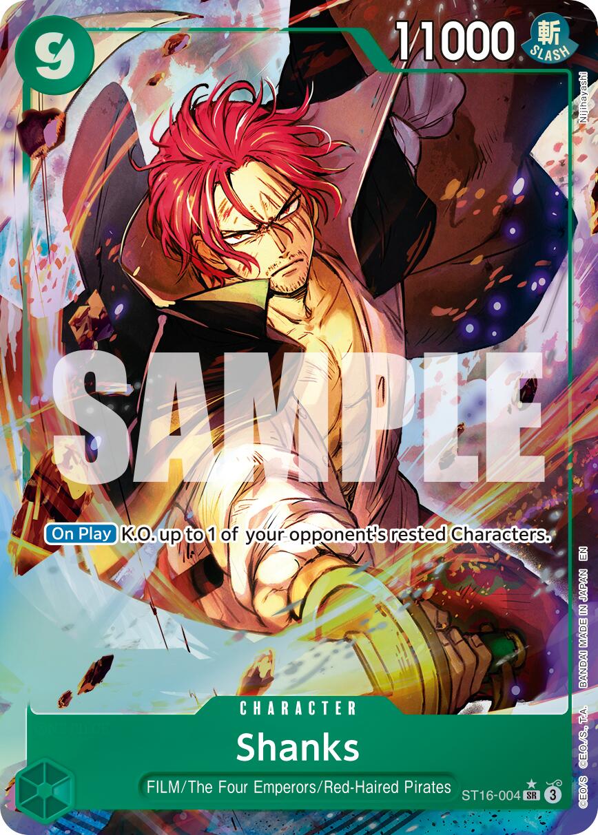 Shanks - ST16-004 (Alternate Art) - ST16-004 - (Premium Booster -The Best- Vol. 2) — Near Mint / English / Foil