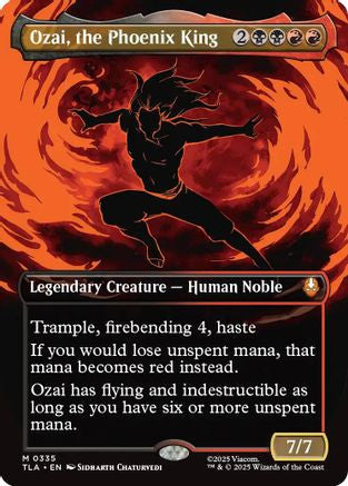 Ozai, the Phoenix King (0335) (Borderless) (TLA-335) - Avatar: The Last Airbender Foil
