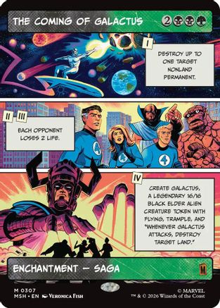 The Coming of Galactus (Borderless) (MSH-307) - Marvel Super Heroes — Near Mint