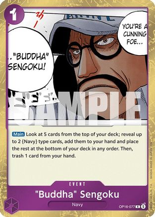 "Buddha" Sengoku (OP16-077) - The Time of Battle Foil — Near Mint
