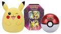 Pokemon TCG: Jolteon-GX Elemental Power Tin & Poké Ball Tin + 10" Winking Pikachu Squishmallow Bundle