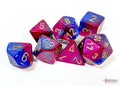 Chessex: Gemini Blue-Red/Gold 7-Die Set
