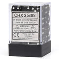 Chessex: d6 Dice 12mm Opaque Black/White (36)