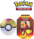 Pokemon TCG: Flareon-GX Elemental Power Flareon-GX Tin & Poké Ball Tin + 10" Winking Pikachu Squishmallow Bundle