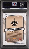 Spencer Rattler PSA 10 RC Rookie Auto /299 Donruss The Rookies 2024