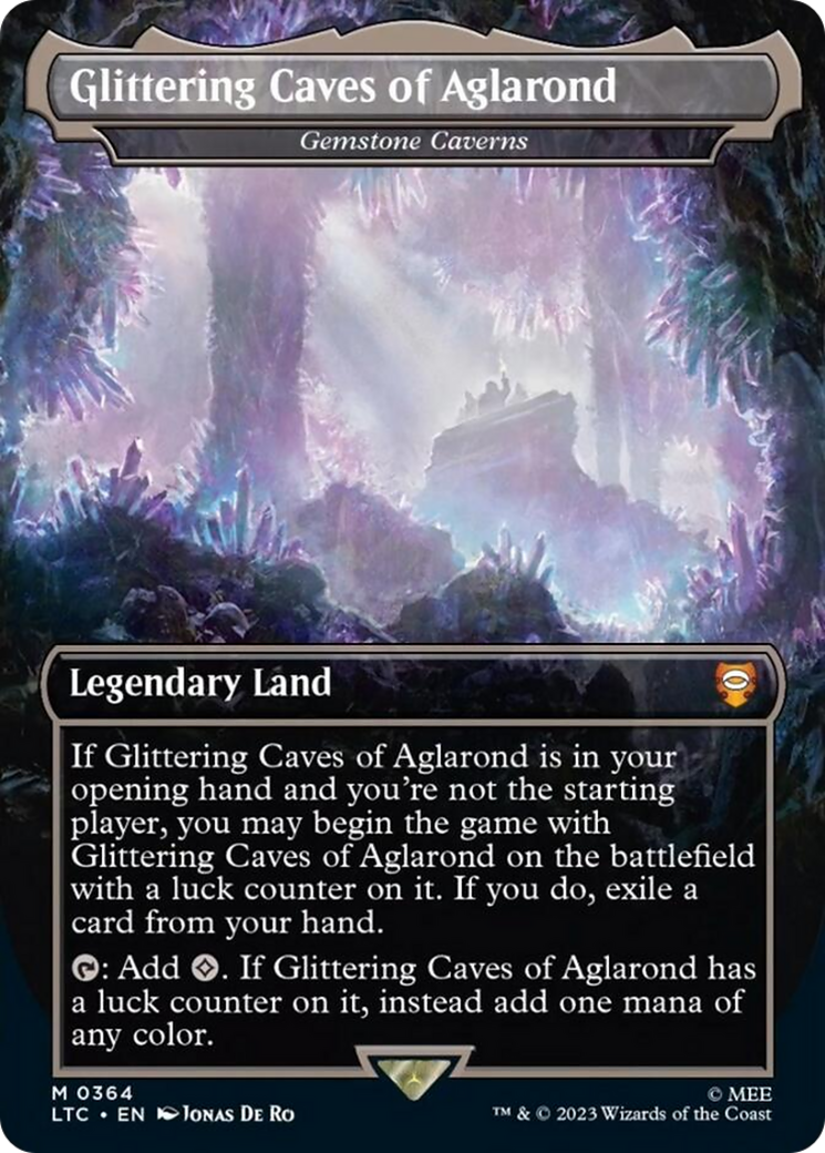 Gemstone Caverns (LTC-364) - Tales of Middle-earth Commander / Glittering Caves of Aglarond (Borderless) Foil