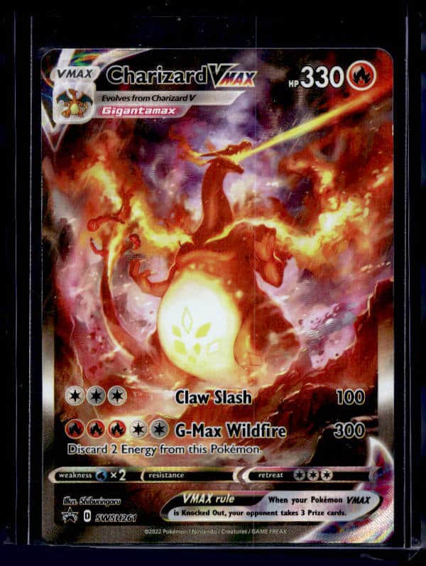 2022 Pokémon Sword & Shield UPC Charizard Vmax SWSH261 Full Art Rare