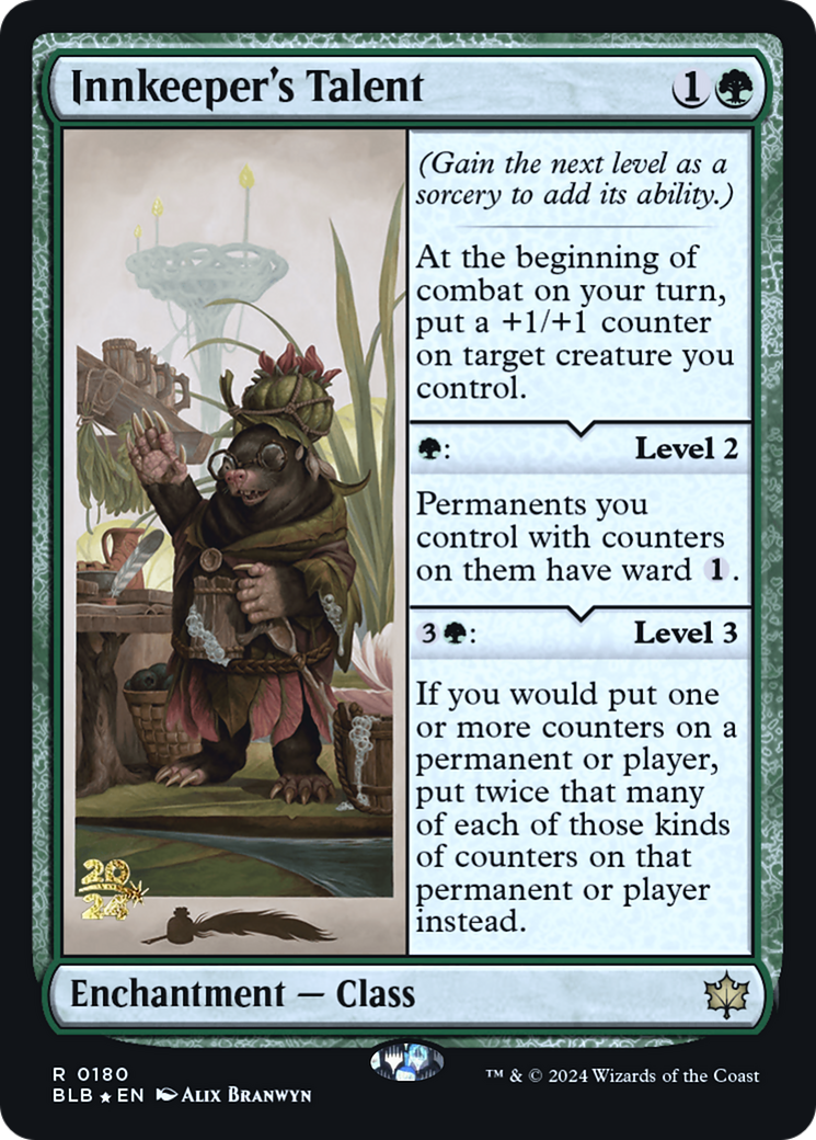 Innkeeper's Talent (PRE-180S) - Bloomburrow Promos Foil