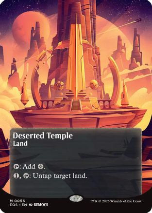 Deserted Temple (0056) (Borderless) (EOS-056) - Edge of Eternities: Stellar Sights Foil