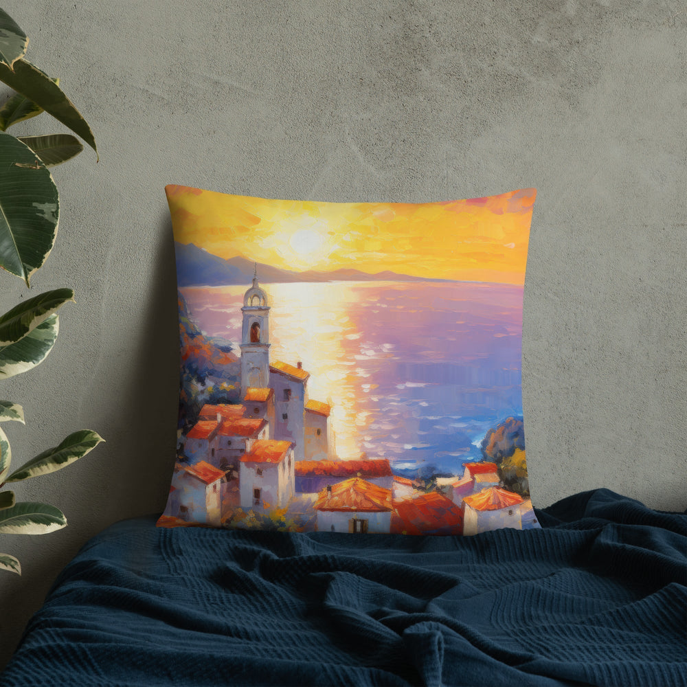 Seaside Village Pillow